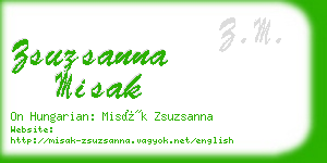 zsuzsanna misak business card